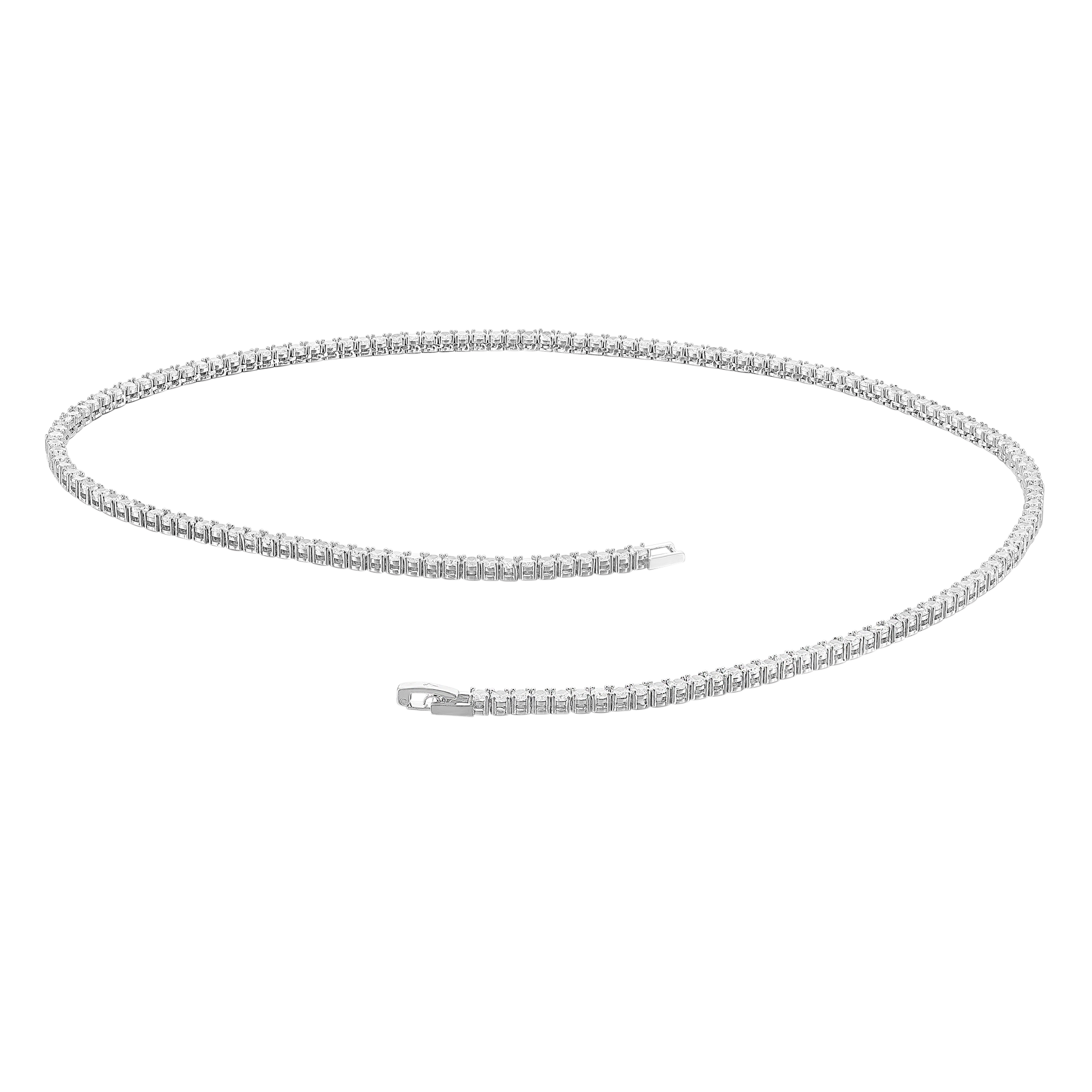 Women's Tennis Chain - White Gold