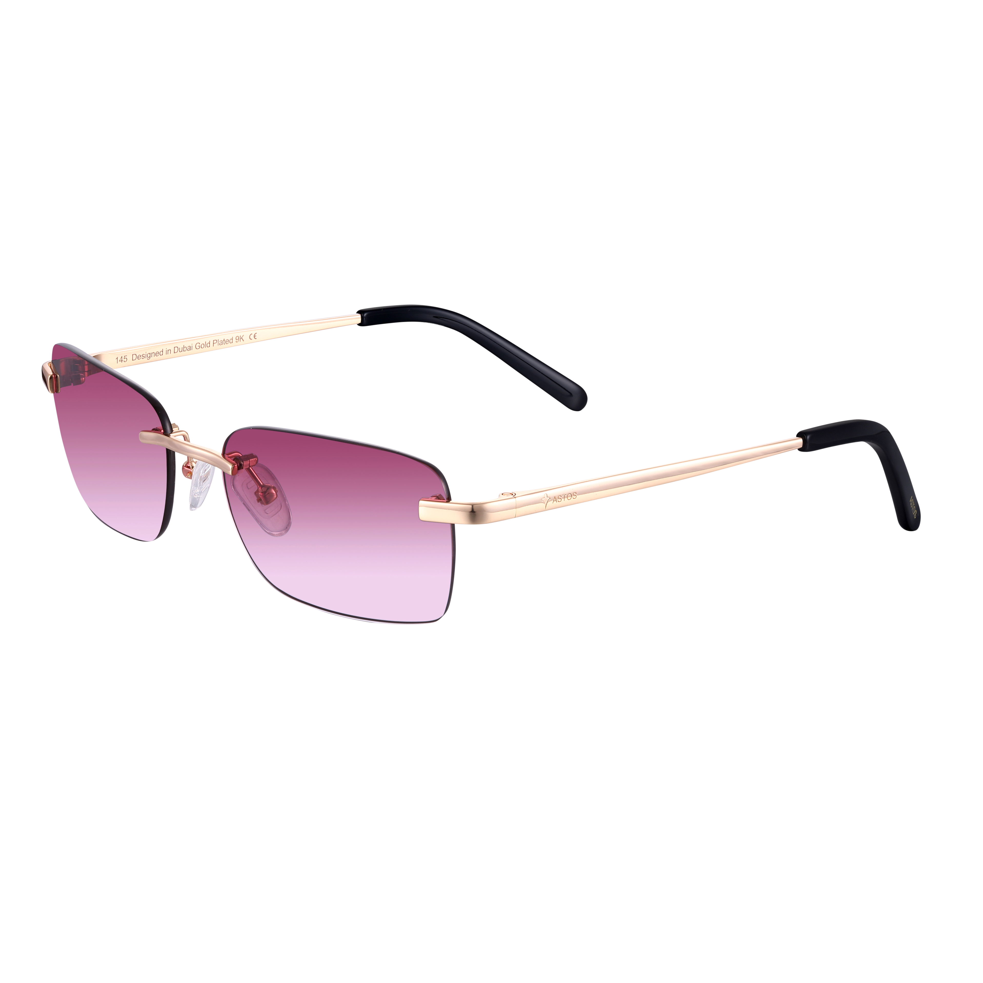 Women's Eyewear Bordeaux Gradient | 9K Gold plated