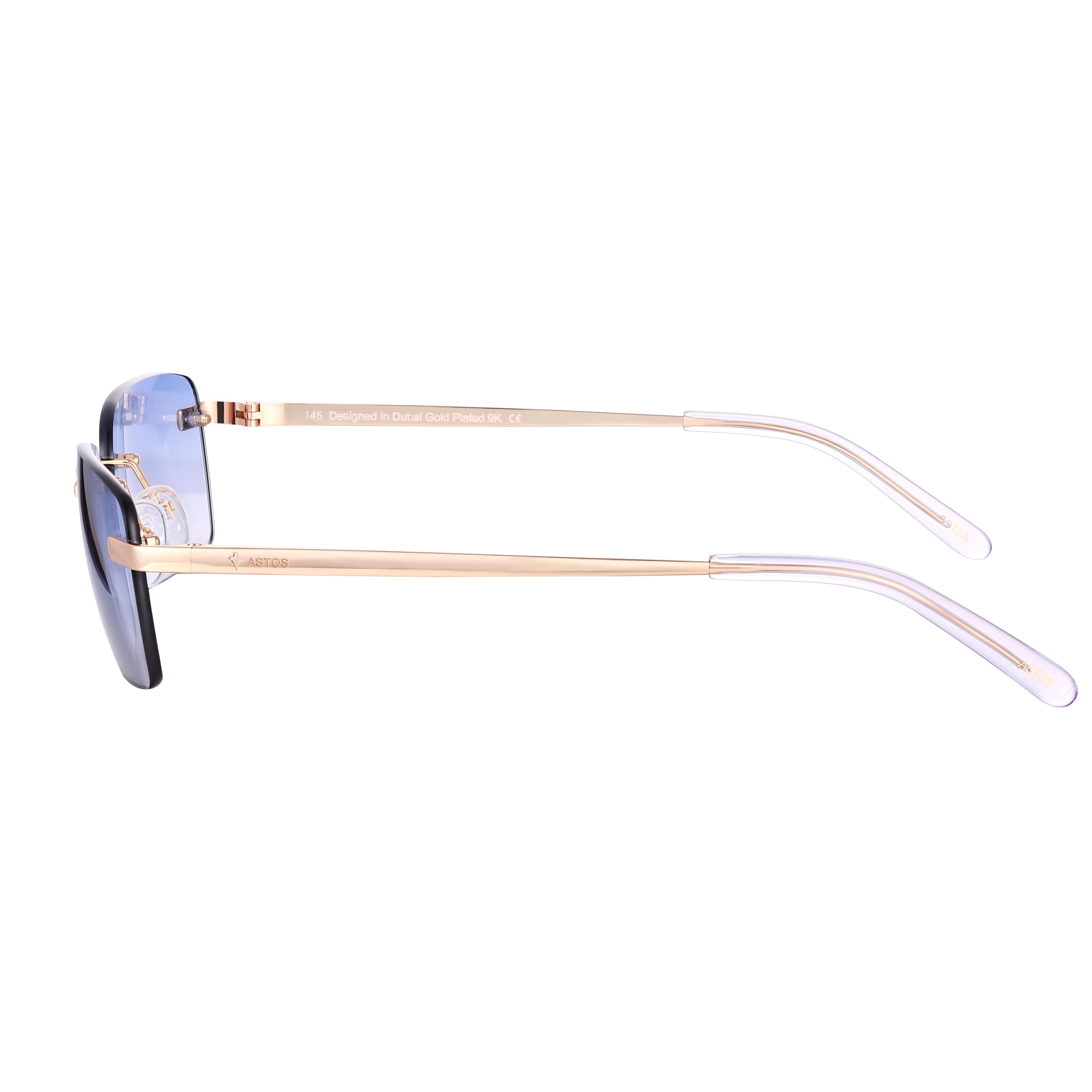 Men's Eyewear Blue gradient | 9K Gold plated