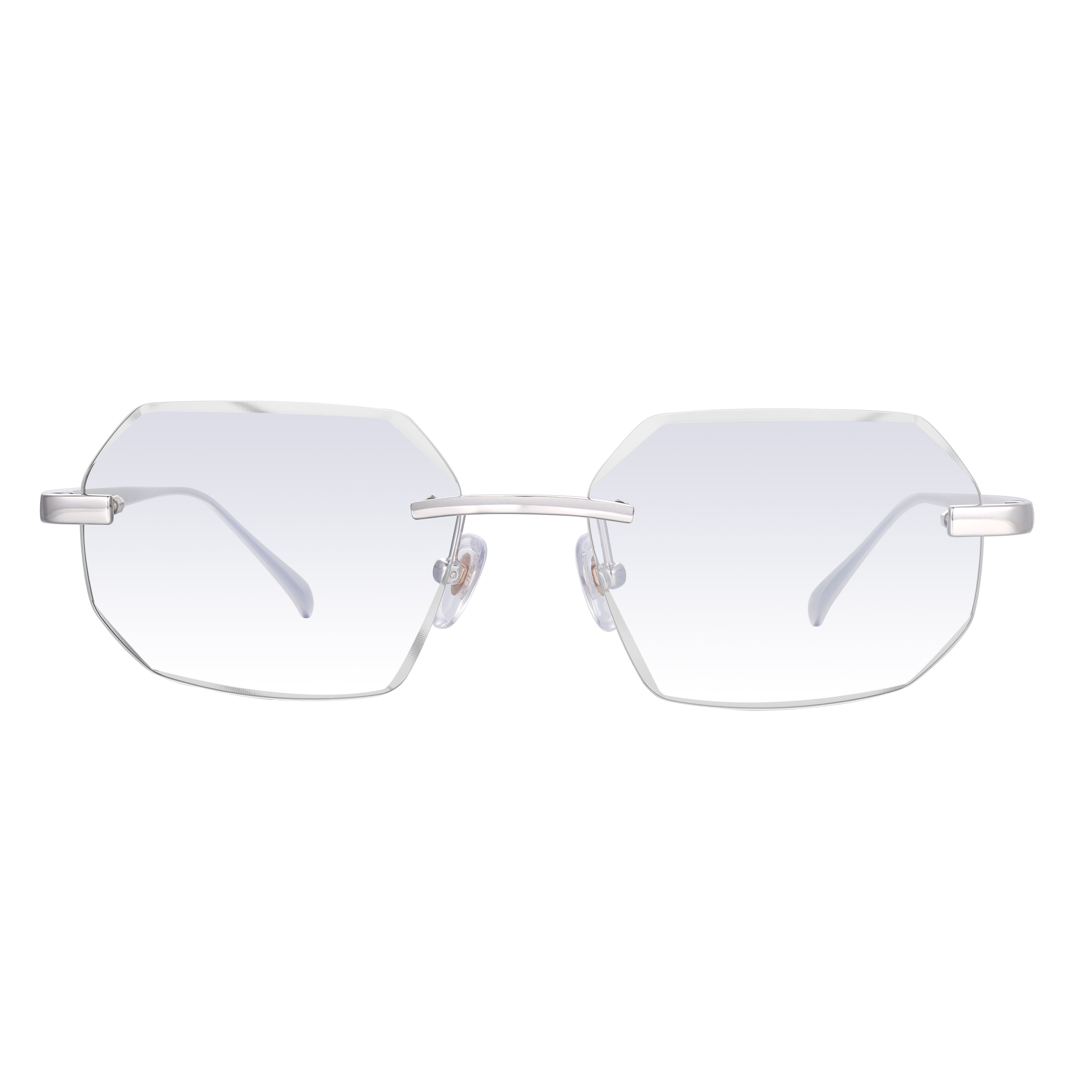 Women's Eyewear Silver Diamond Cut Transparent