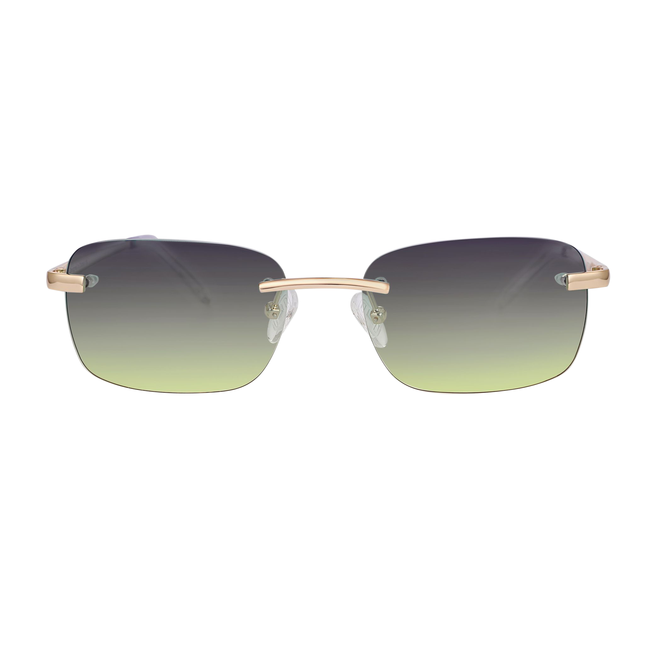 Men's Eyewear Green gradient  | 9K Gold plated